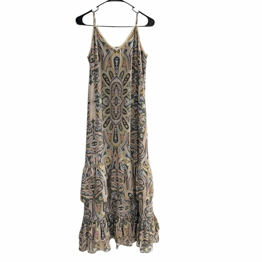 NWOT LOVE SAM Malta Paisley Maxi Dress Size Medium - Picture 3 of 12